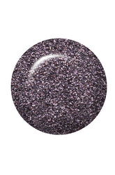 IBD Aphrodite Nail Polish Swatch, a deep charcoal color packed with fine glitter particles for a textured, glam effect.